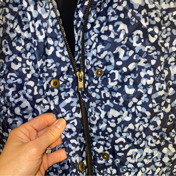 Talbots Blue and White Patterned Vest - Picture 6 of 9